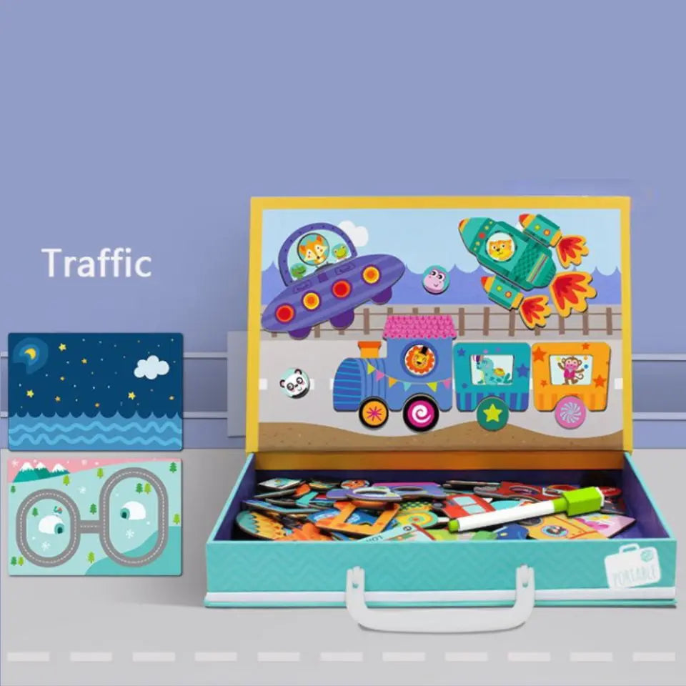 Magnetic Puzzles Face Change Mosaic - Toys Shop Australia | Educational Toys