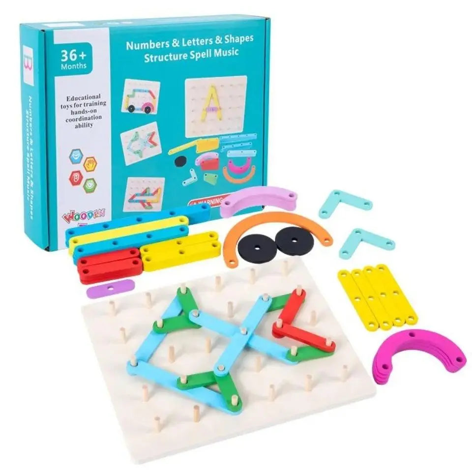 Numbers-Letters-Shapes Structure Spell - Toys Shop Australia | Educational Toys