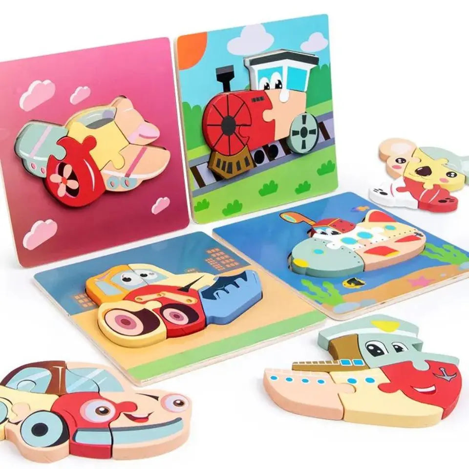 Montessori 3d puzzles vehicles - Toys Shop Australia | Educational Toys