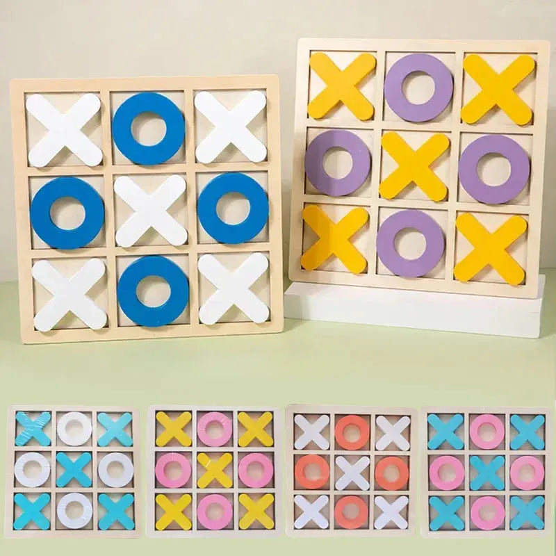 Tic-tac-toe versus wooden board game - Toys Shop Australia | Educational Toys