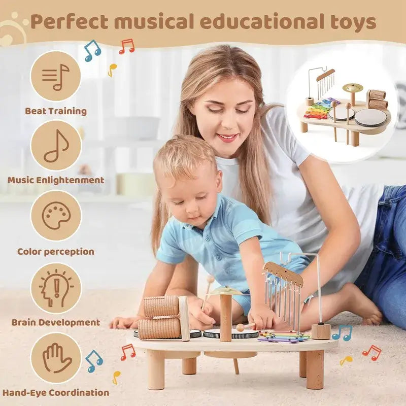 Wooden Musical Instruments Set - Toys4us