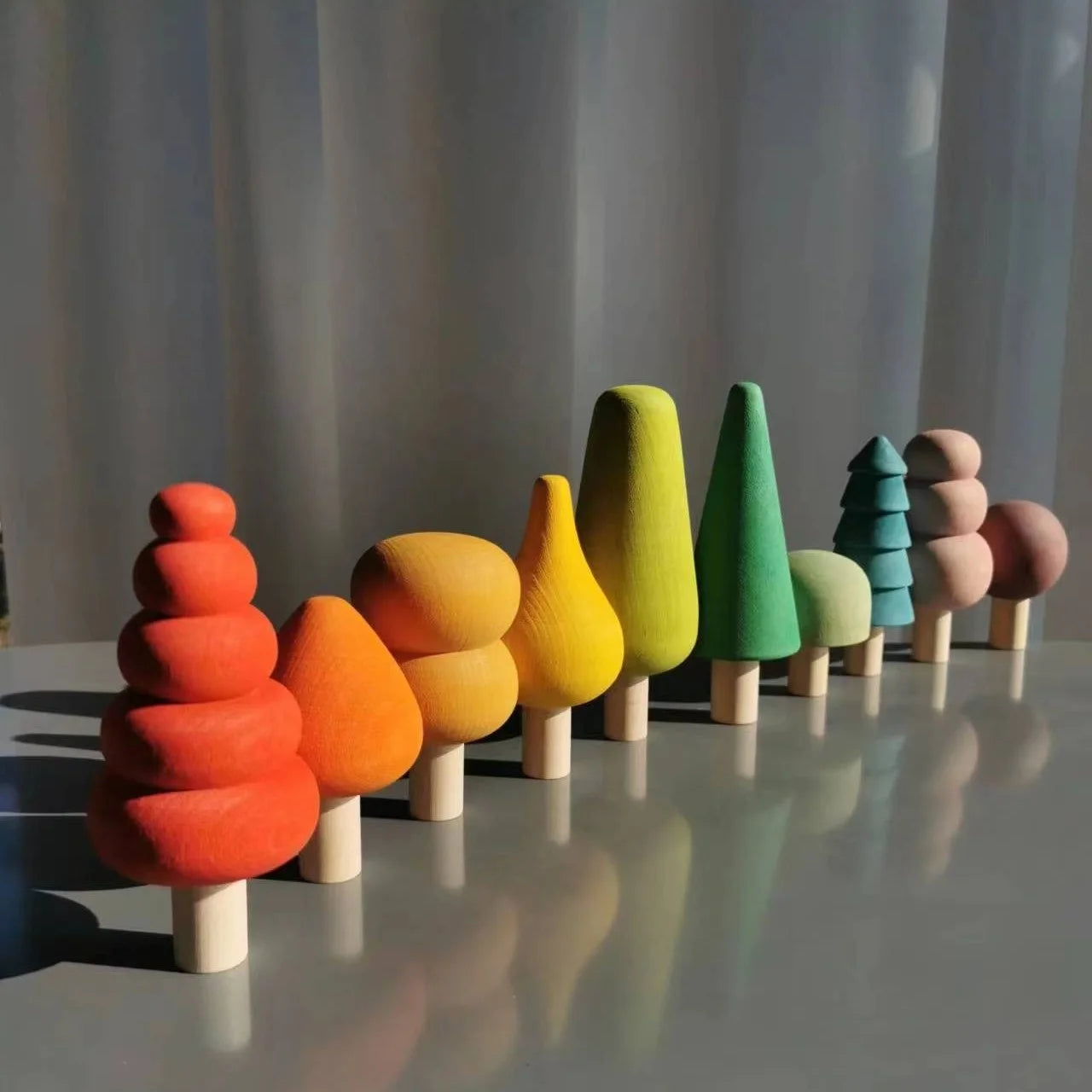 Pastel Nordic Wooden Stacking Blocks
