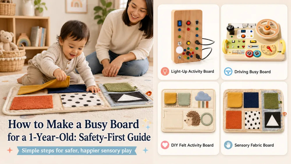 How to Make a Busy Board for a 1 Year Old Safely-First Guide