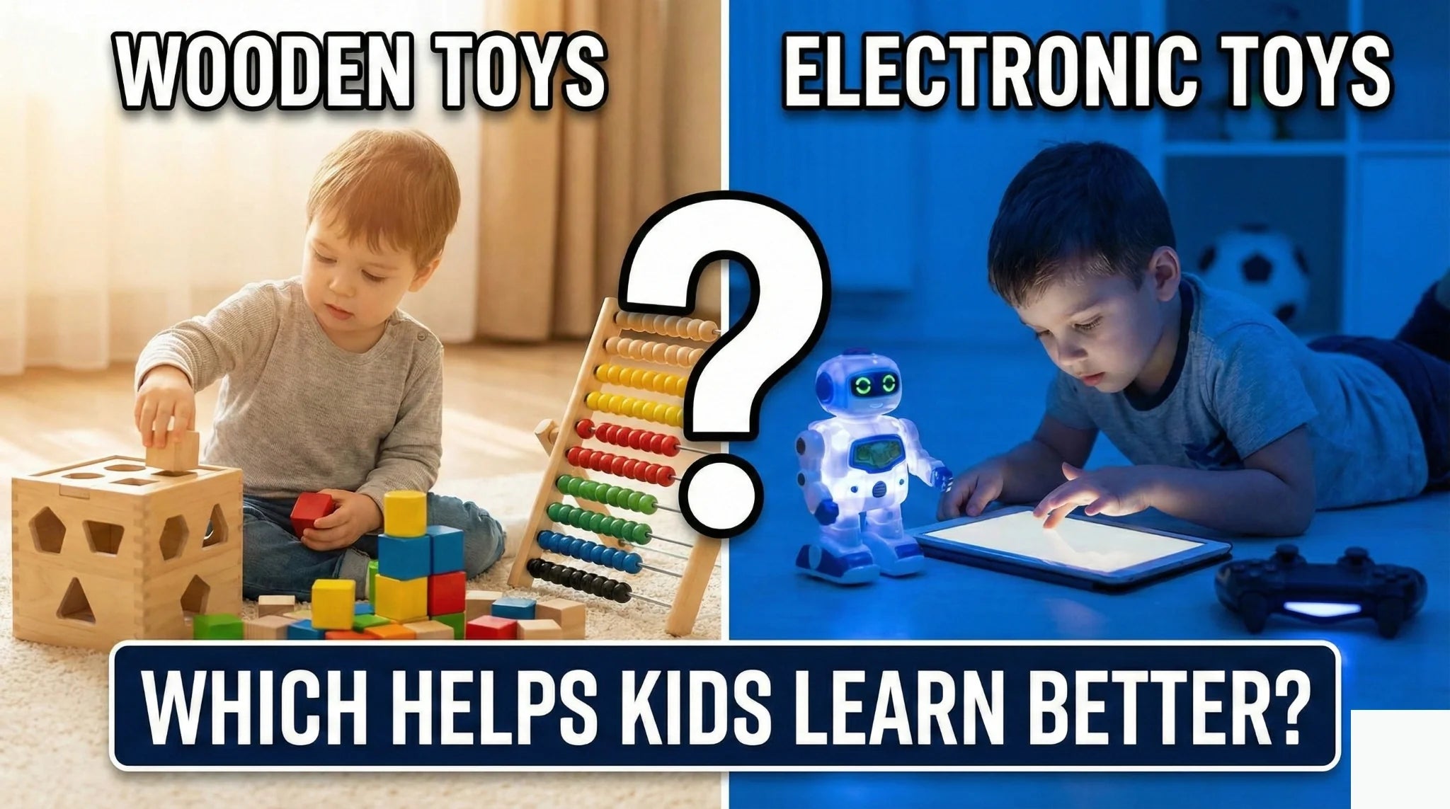 Wooden vs Electronic Toys: Which Helps Kids Learn Better?