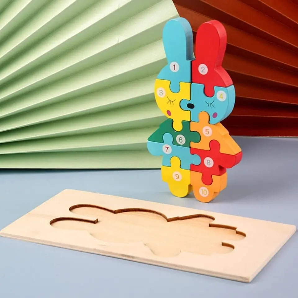 3D Wooden Cartoon Puzzle - Toys Shop Australia | Educational Toys