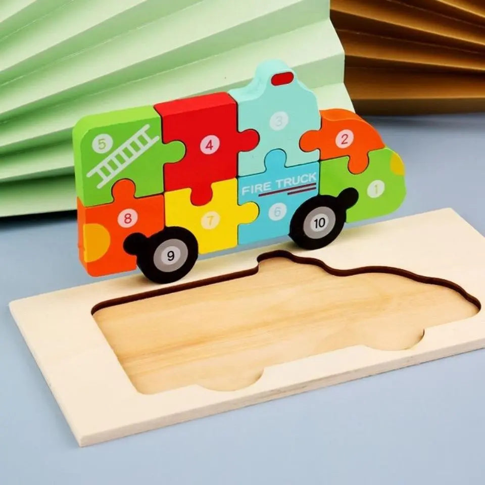 3D Wooden Cartoon Puzzle - Toys Shop Australia | Educational Toys