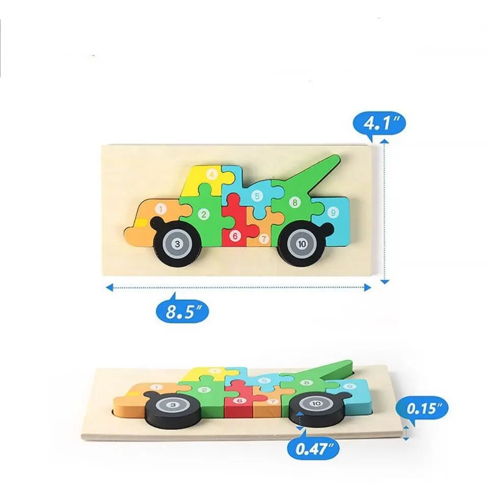 3D Wooden Cartoon Puzzle - Toys Shop Australia | Educational Toys