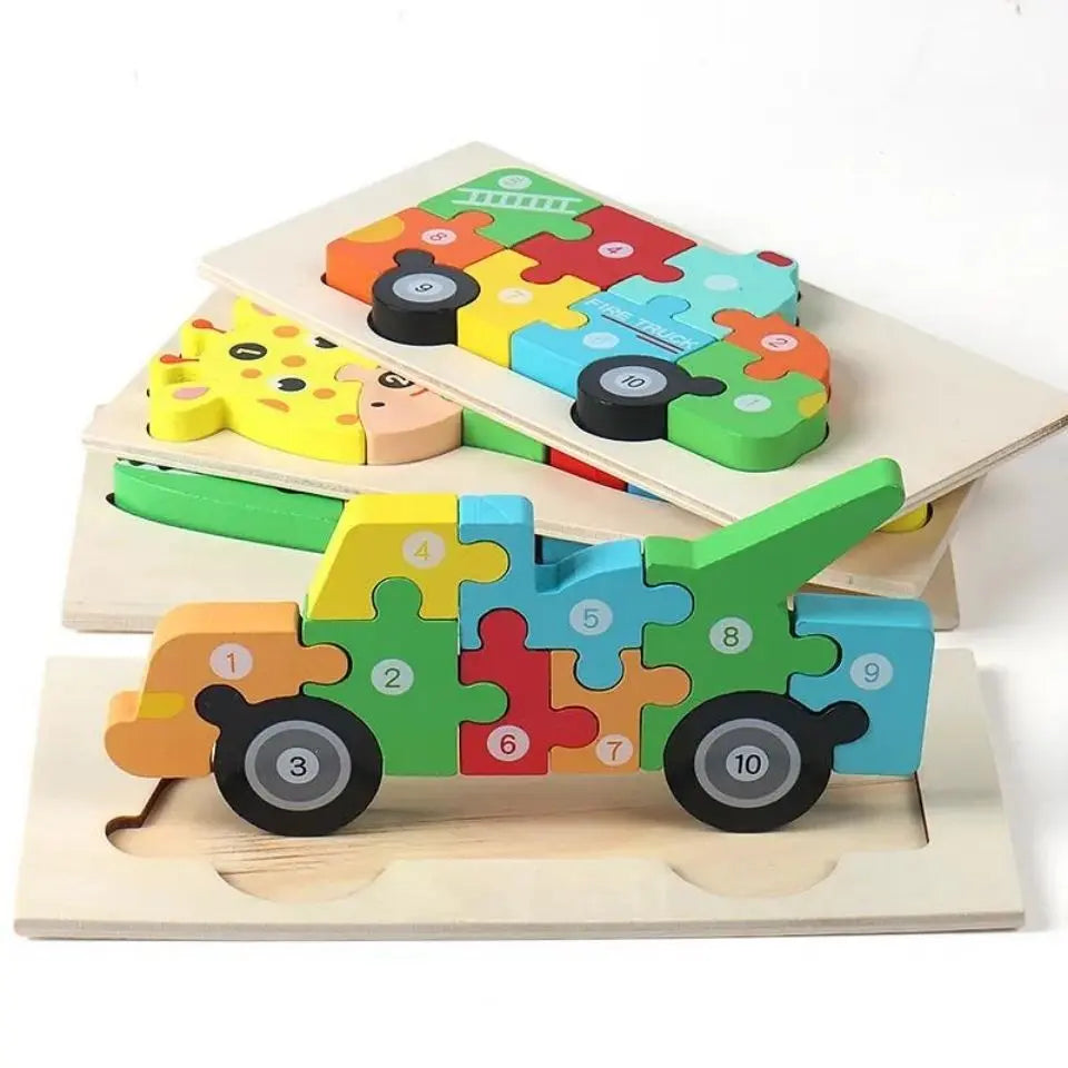 3D Wooden Cartoon Puzzle - Toys Shop Australia | Educational Toys