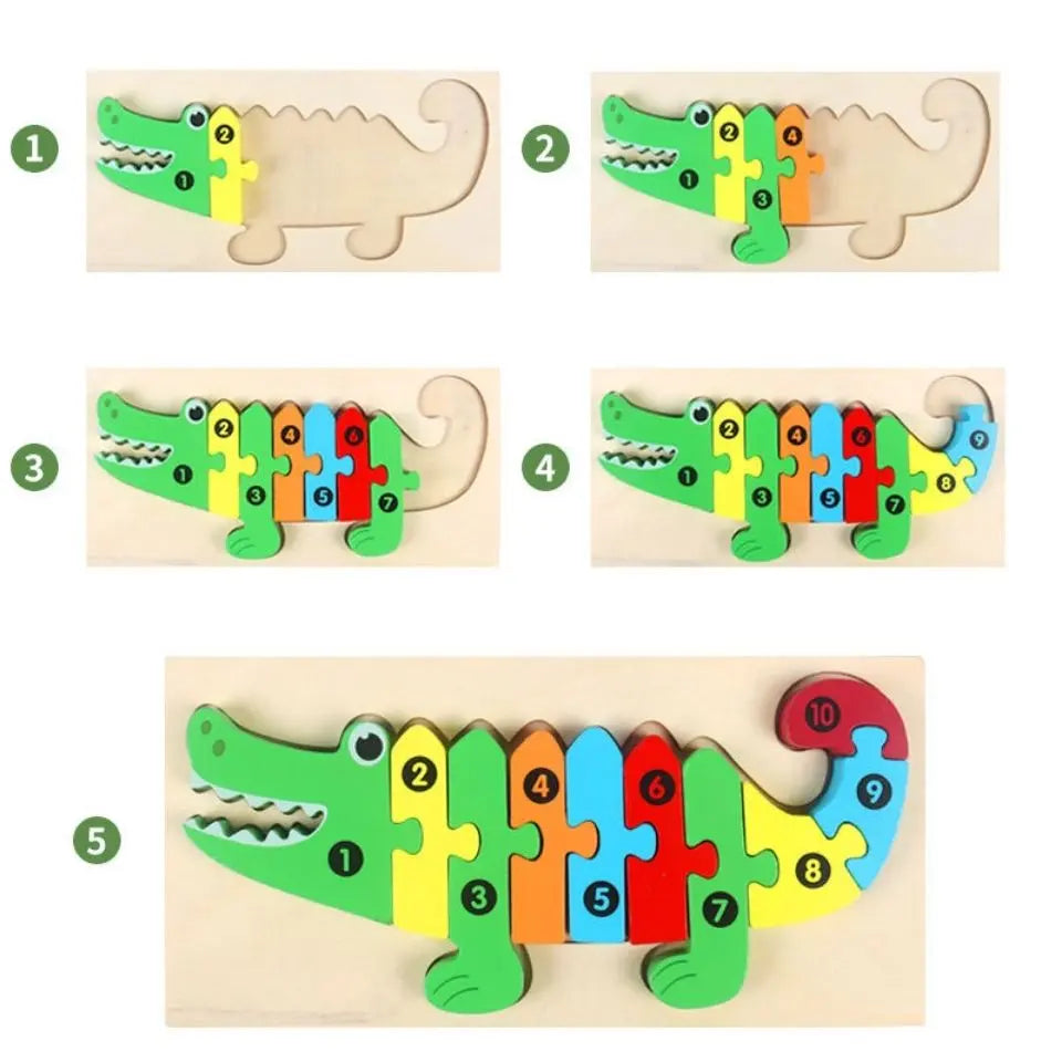 3D Wooden Cartoon Puzzle - Toys Shop Australia | Educational Toys