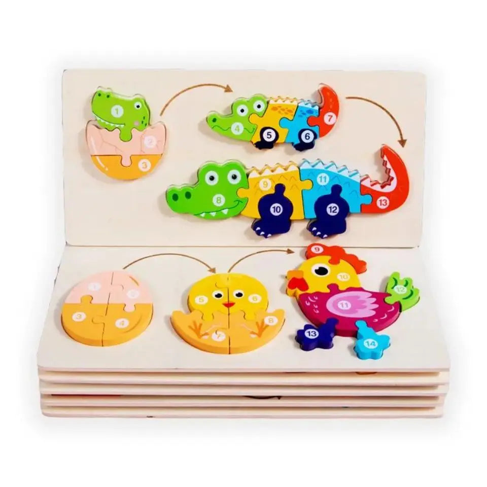 Montessori 3D Wooden Animal Puzzle - Toys Shop Australia | Educational Toys