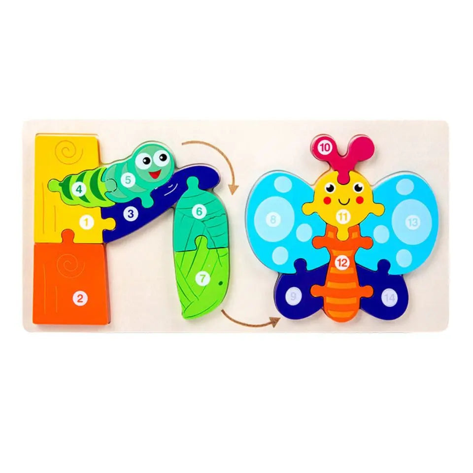 Montessori 3D Wooden Animal Puzzle - Toys Shop Australia | Educational Toys