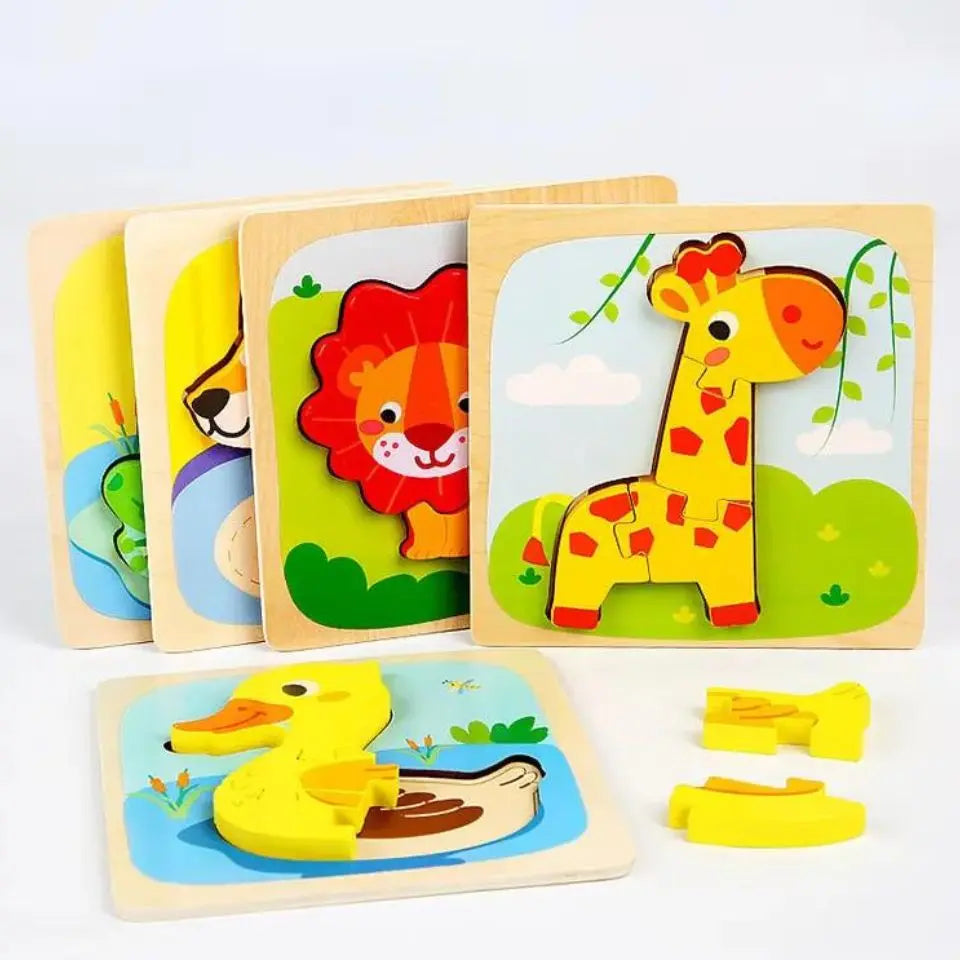 3D wooden animal puzzle - Toys Shop Australia | Educational Toys