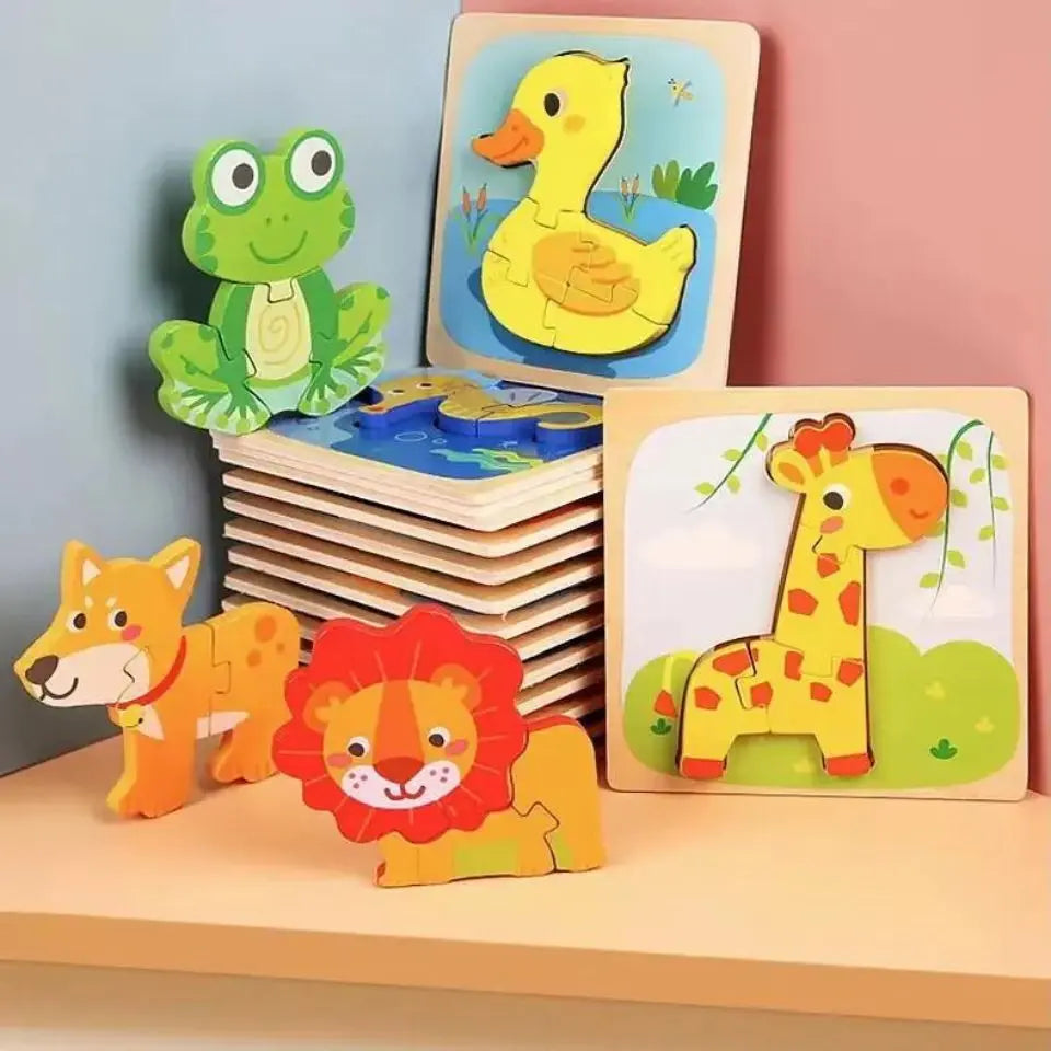 3D wooden animal puzzle - Toys Shop Australia | Educational Toys