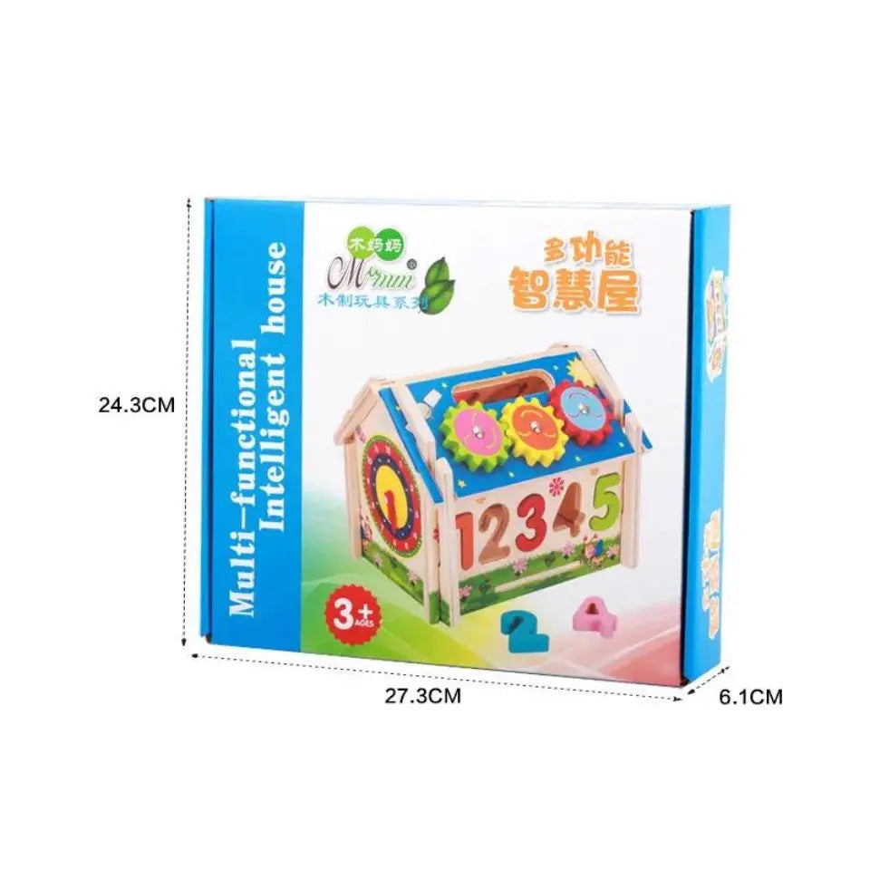 Wooden Multifunctional Montessori Toy House - Toys Shop Australia | Educational Toys