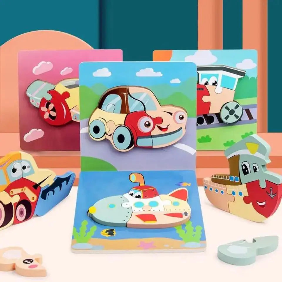 Montessori 3d puzzles vehicles - Toys Shop Australia | Educational Toys