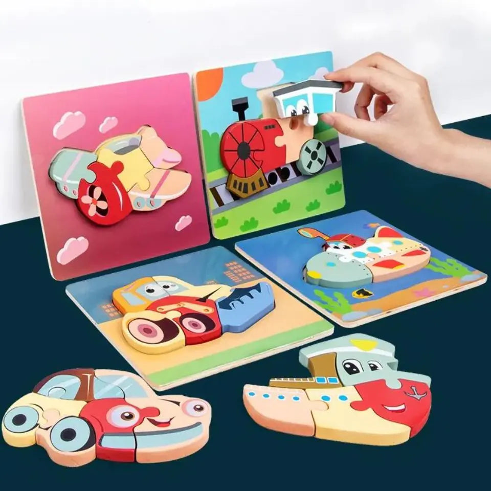 Montessori 3d puzzles vehicles - Toys Shop Australia | Educational Toys