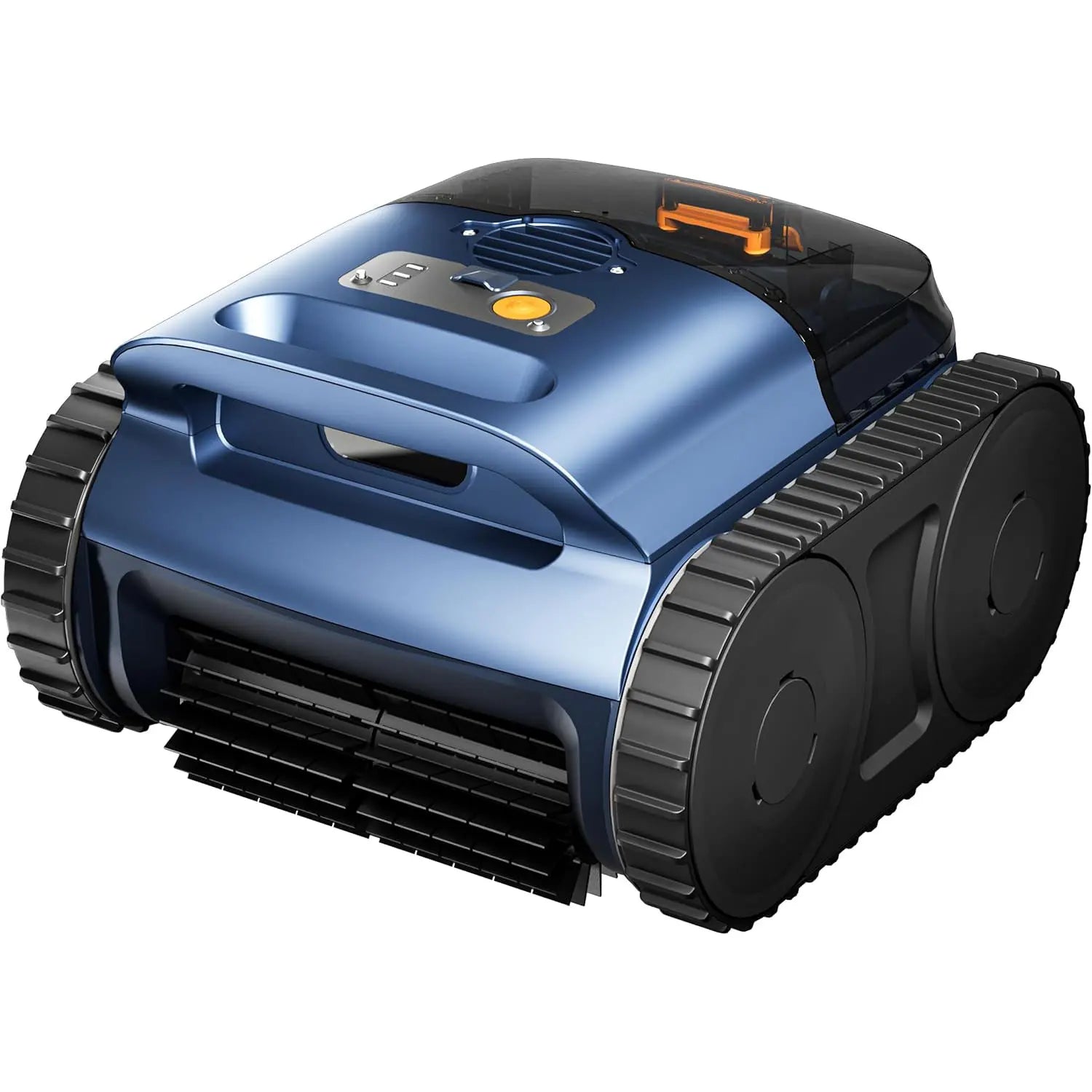 Seauto Cordless Robotic Pool Vacuum with Track Drive & Sonar Navigation, 180W Brushless Motor, Wall Climbing, 150-Min Runtime.