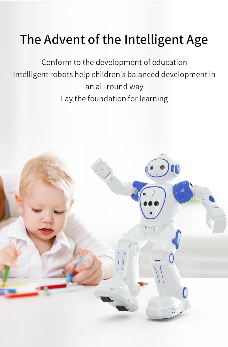 Robot Rc Emo Samrt Intelligent 2.4G Infrared Sensor Wireless Dance Music Robo Remote Control Programming Robot Toys for Girls