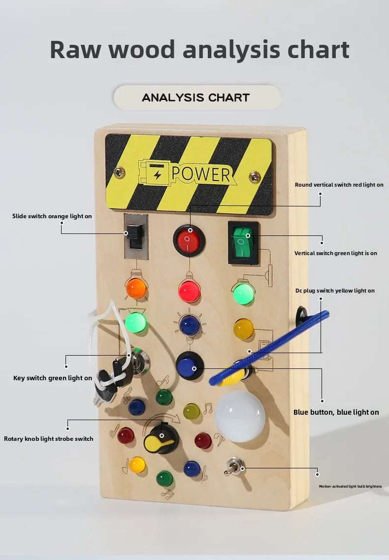 Toddlers Wooden Busy Board