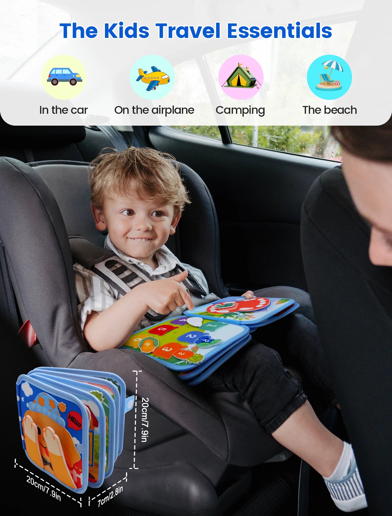 Toddlers Busy Board Life Skills Educational Learning Sensory Felt Quiet Activity Books for Baby Travel Montessori Toys Boy Girl