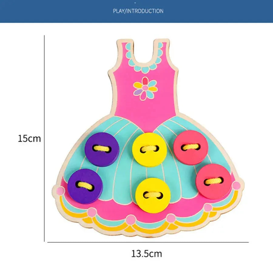 Wooden Lacing and Threading Board - Toys Shop Australia | Educational Toys