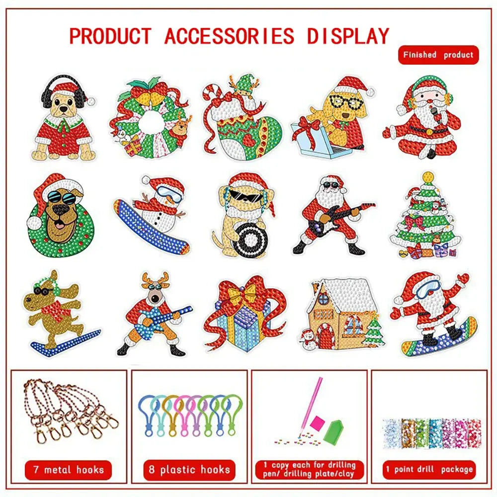 Christmas Diamond Painting Keychain - Toys Shop Australia | Educational Toys