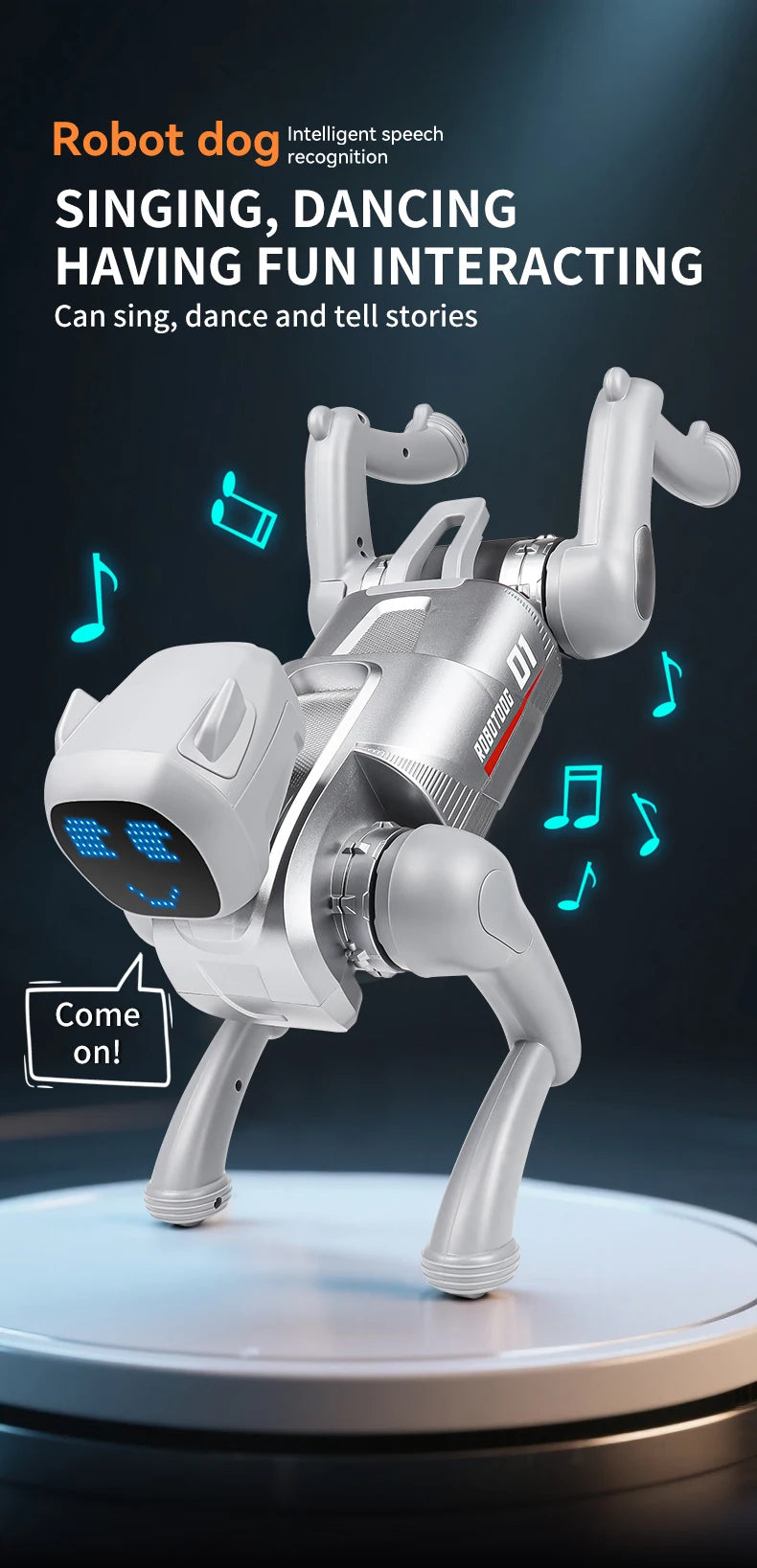 ZWN X1 RC AI Smart RC Robot Dog Toys Voice Command Programmable With Singing and Dancing Remote Control Toy Best Gift for Kids