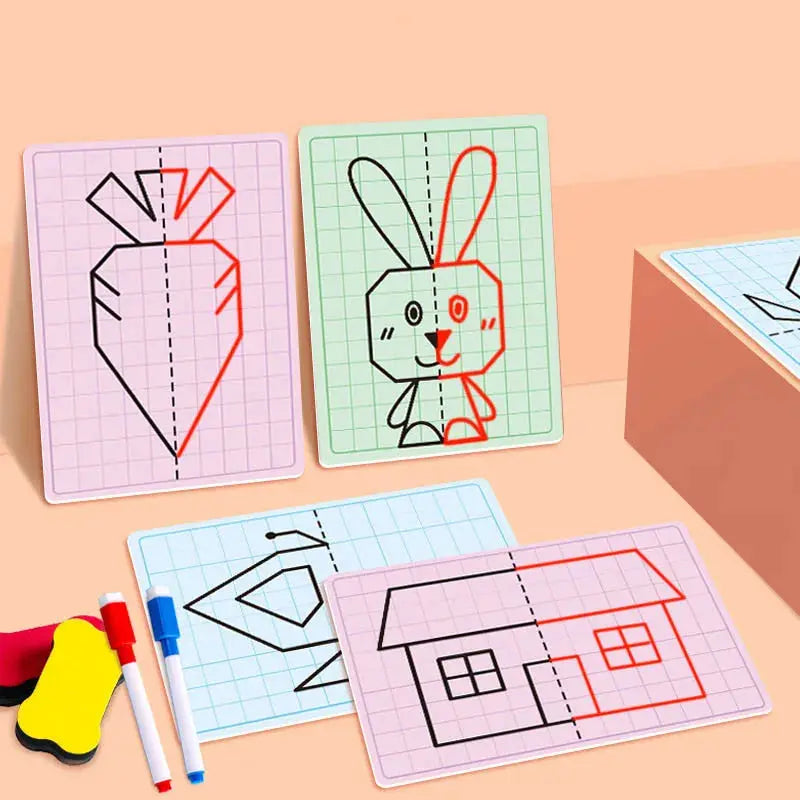 Symmetrical Drawing Puzzle Cards - Toys Shop Australia | Educational Toys