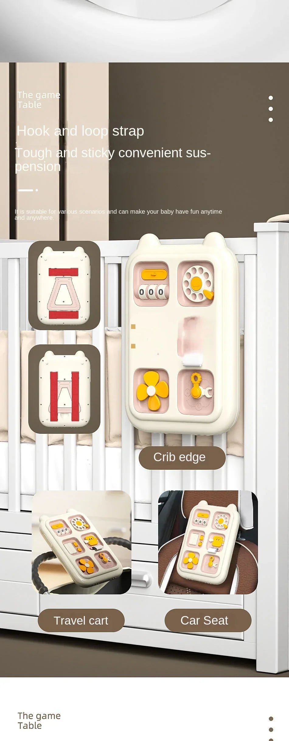 New 6 in 1 Montessori Educational Toys Sensory Busy Board Baby Practice Skills Drawer Mirror Fidget Educational Toy for Girl Boy