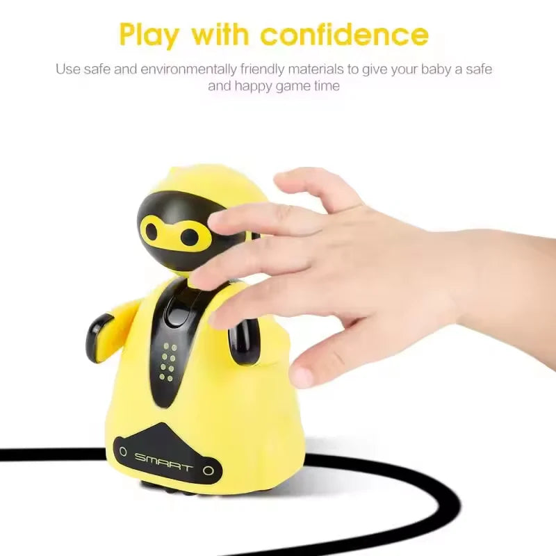 Draw Lines Follow Robot Toy Creative Inductive Electric Car Follow Any Line You Draw Robot Penguin Toy Educational Toy Kid Gifts