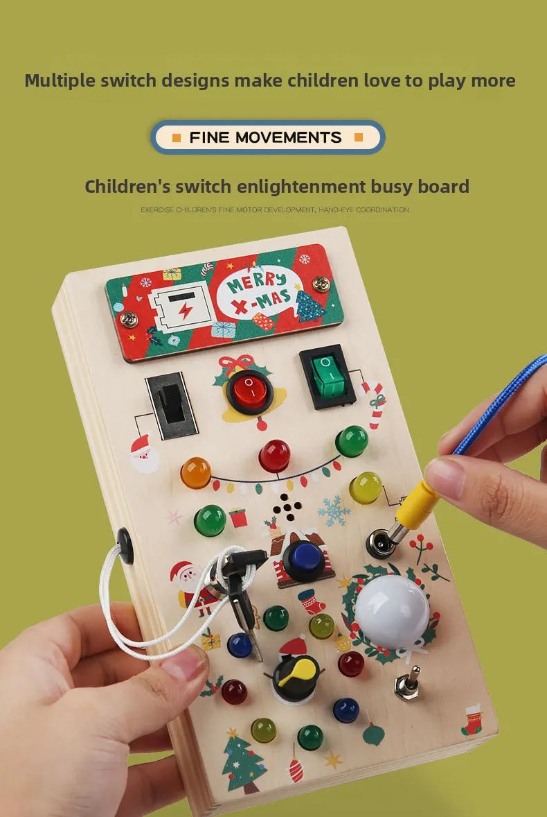 Toddlers Wooden Busy Board