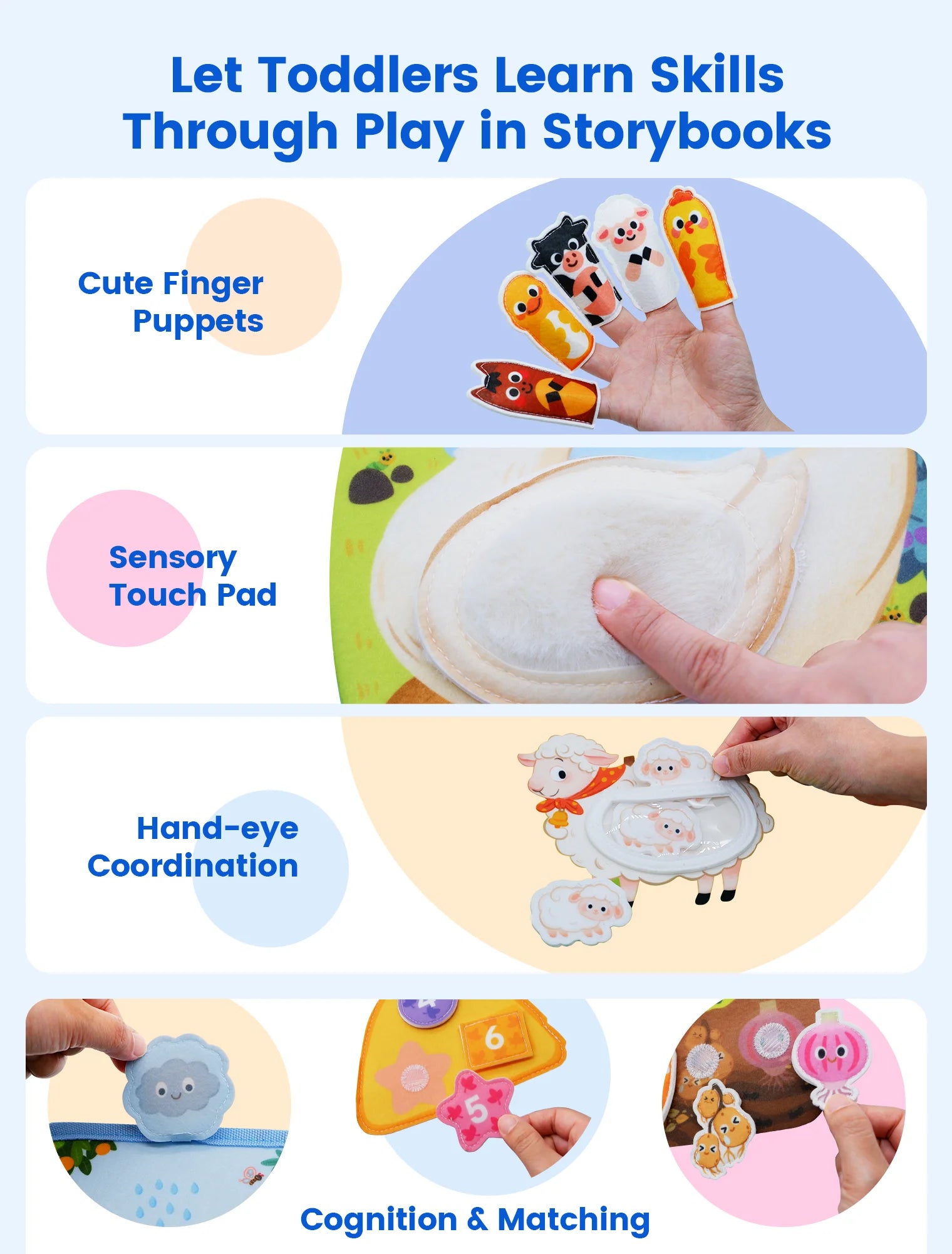 3D Farm Busy Board Quiet Book Soft Felt Montessori Toy For Fine Motor Skills Early Educational Travel Toys For Children Gifts