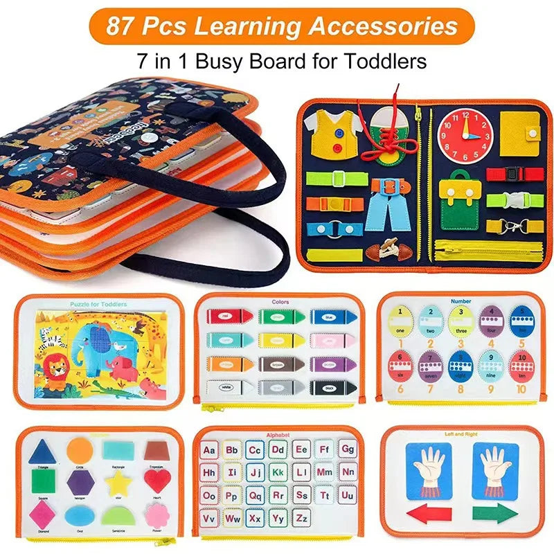 Montessori Busy Board for Ages 3-6