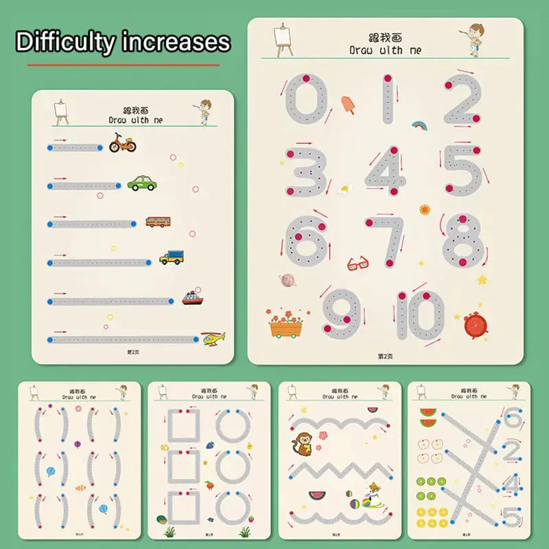 Montessori Math & Drawing Workbook - Toys Shop Australia | Educational Toys