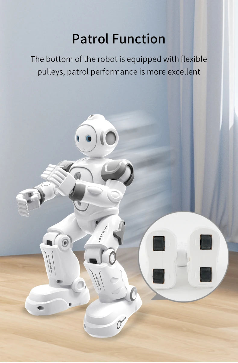 Robot Rc Emo Samrt Intelligent 2.4G Infrared Sensor Wireless Dance Music Robo Remote Control Programming Robot Toys for Girls