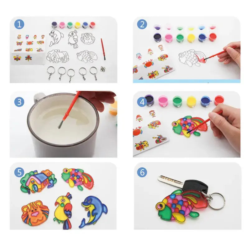 DIY Suncatcher Key Chain Painting Kit - Toys Shop Australia | Educational Toys