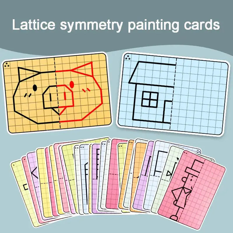 Symmetrical Drawing Puzzle Cards - Toys Shop Australia | Educational Toys