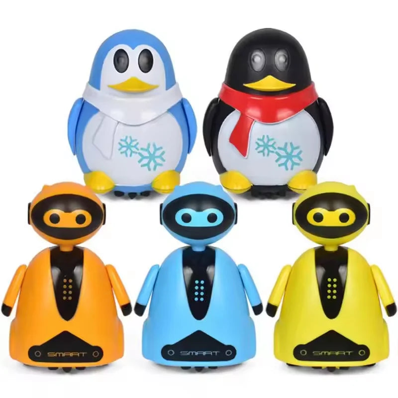 Draw Lines Follow Robot Toy Creative Inductive Electric Car Follow Any Line You Draw Robot Penguin Toy Educational Toy Kid Gifts