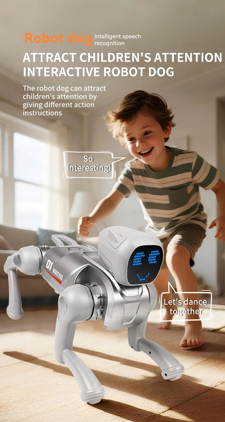 ZWN X1 RC AI Smart RC Robot Dog Toys Voice Command Programmable With Singing and Dancing Remote Control Toy Best Gift for Kids
