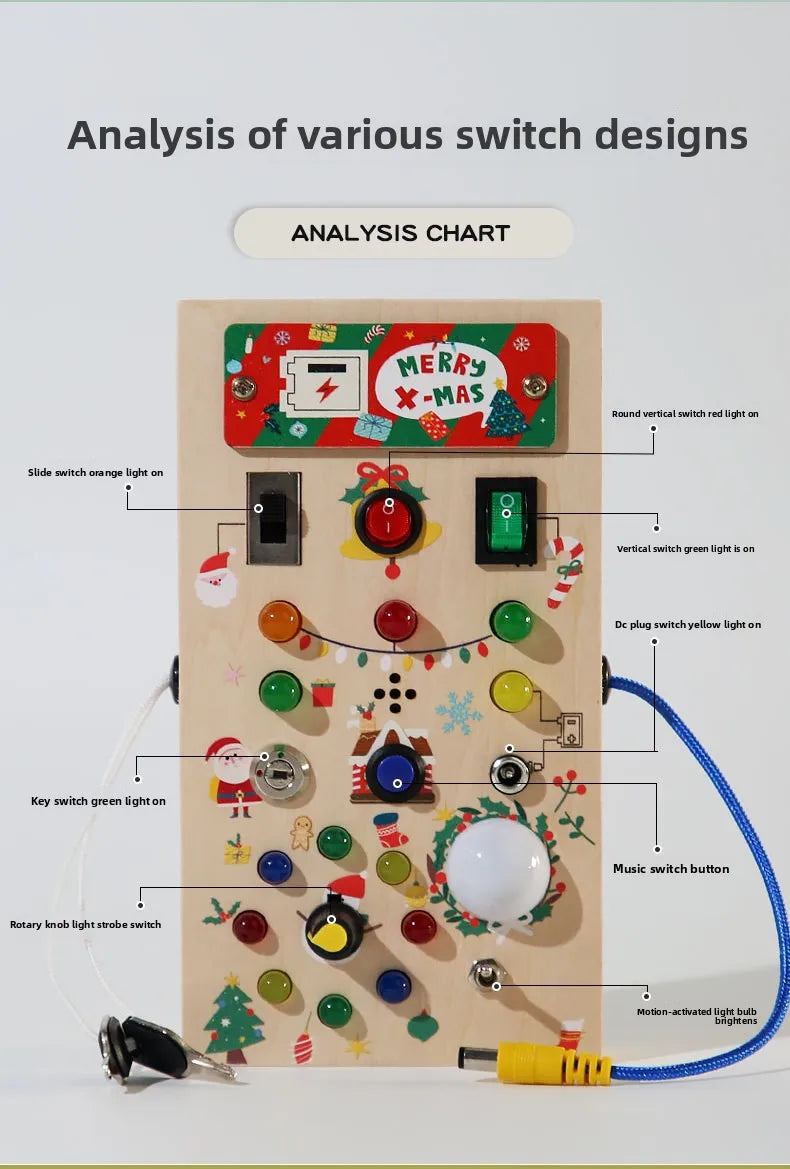Toddlers Wooden Busy Board