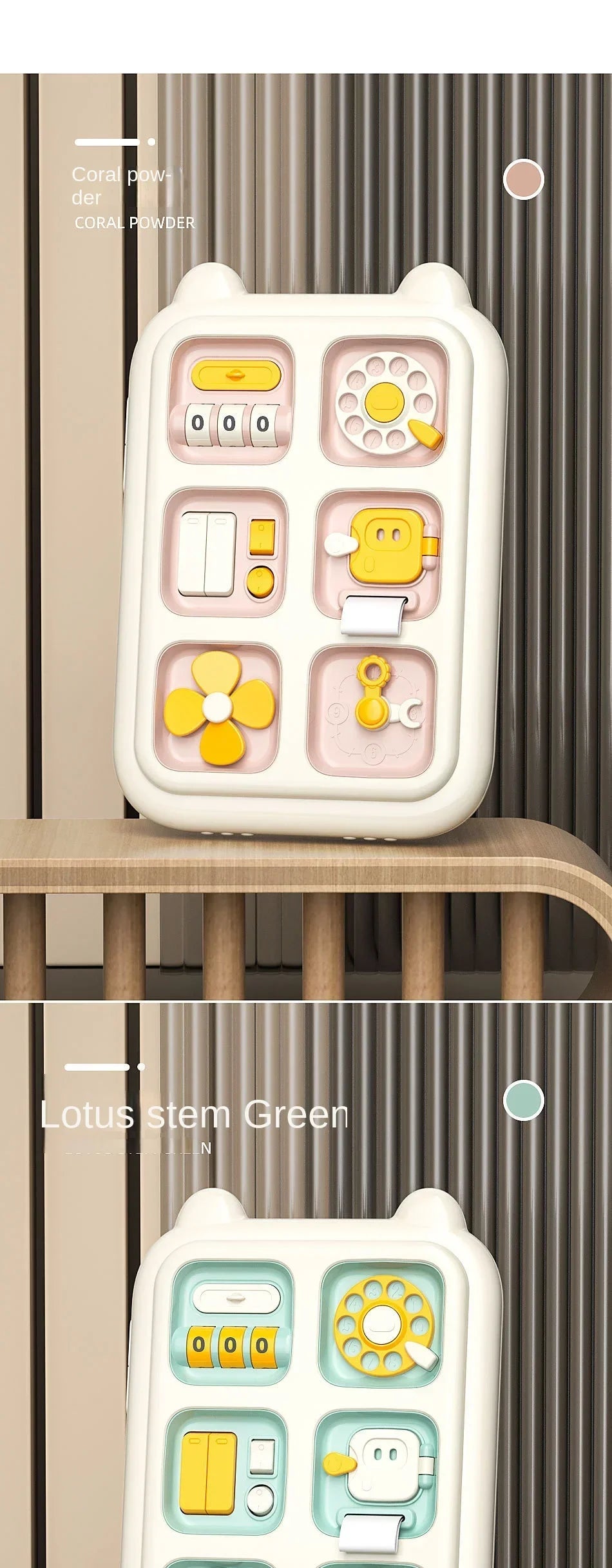 New 6 in 1 Montessori Educational Toys Sensory Busy Board Baby Practice Skills Drawer Mirror Fidget Educational Toy for Girl Boy