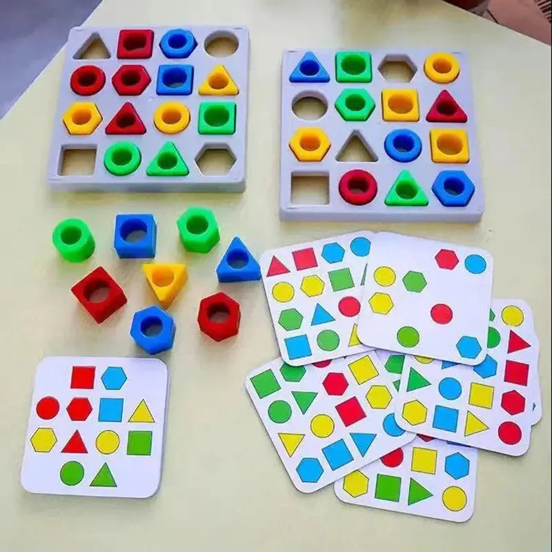 Geometric Shape Color Matching Puzzle - Toys Shop Australia | Educational Toys