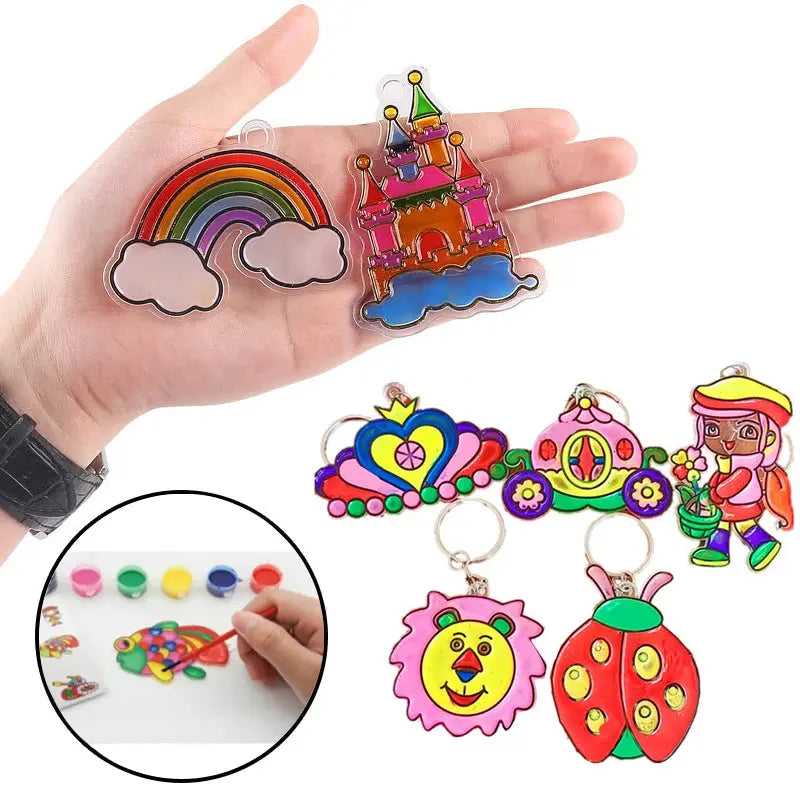 DIY Suncatcher Key Chain Painting Kit - Toys Shop Australia | Educational Toys