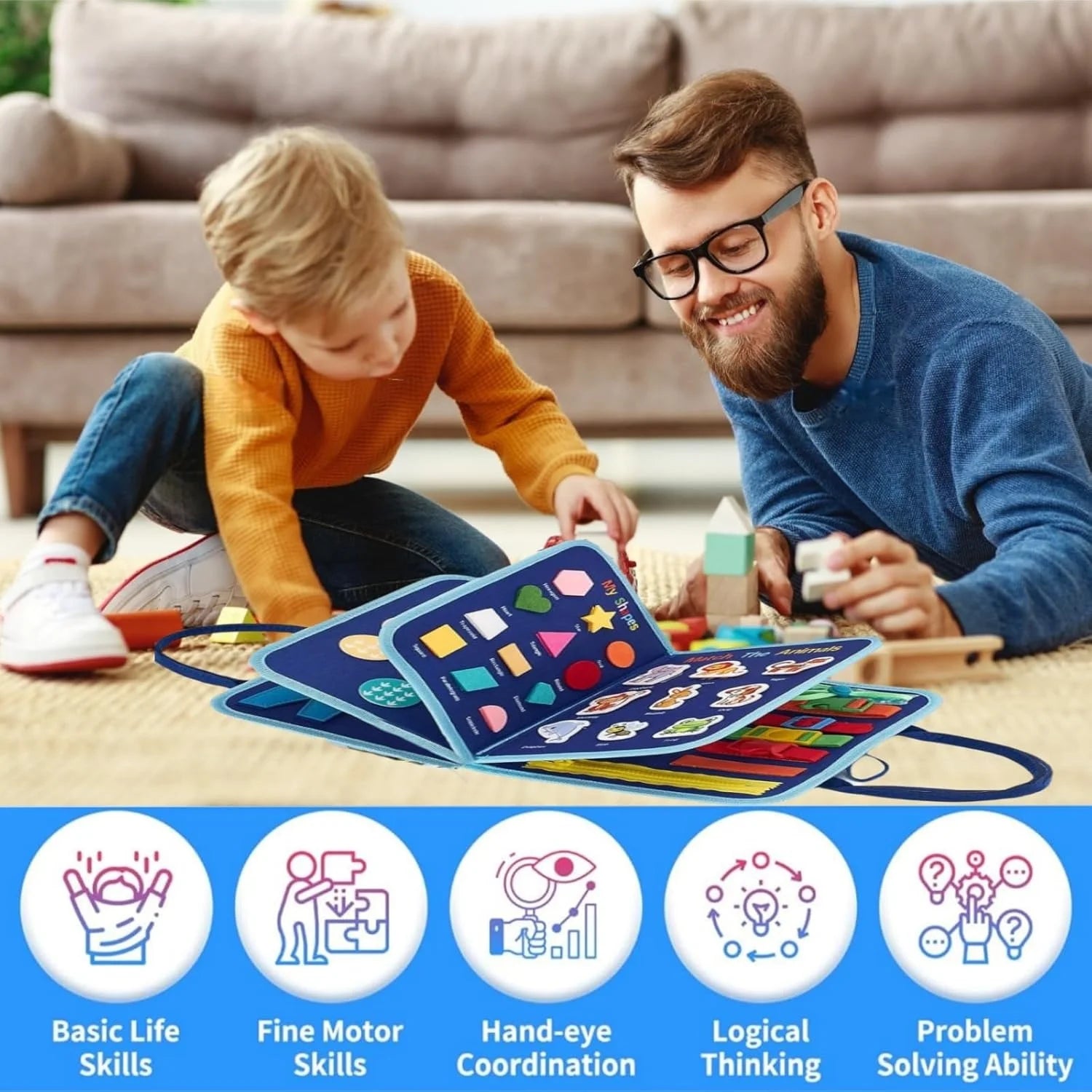 Toddler Busy Board - Montessori Toys