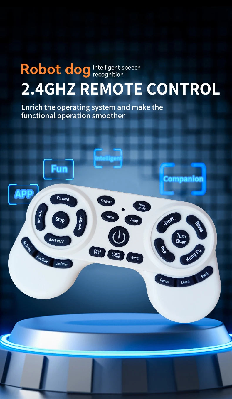 ZWN X1 RC AI Smart RC Robot Dog Toys Voice Command Programmable With Singing and Dancing Remote Control Toy Best Gift for Kids