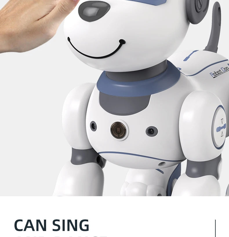 Intelligent Remote Control Robot Dog Electronic Stunt Voice Command Programmable Touch-sense Music Song Children's Toys for Boys