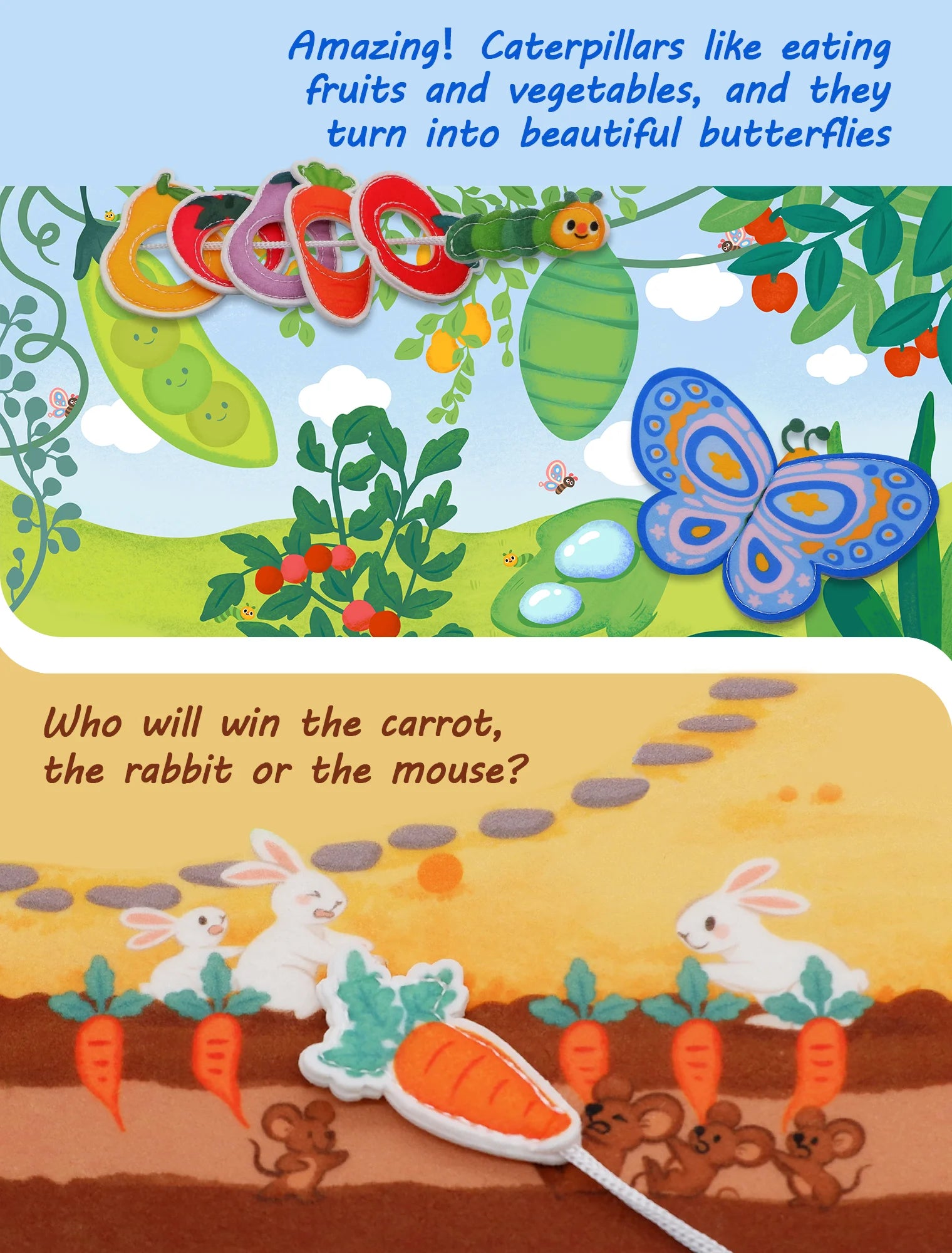 3D Farm Busy Board Quiet Book Soft Felt Montessori Toy For Fine Motor Skills Early Educational Travel Toys For Children Gifts