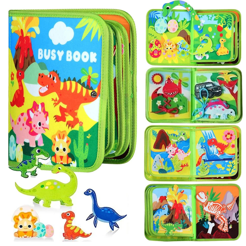 Toddlers Busy Board Life Skills Educational Learning Sensory Felt Quiet Activity Books for Baby Travel Montessori Toys Boy Girl