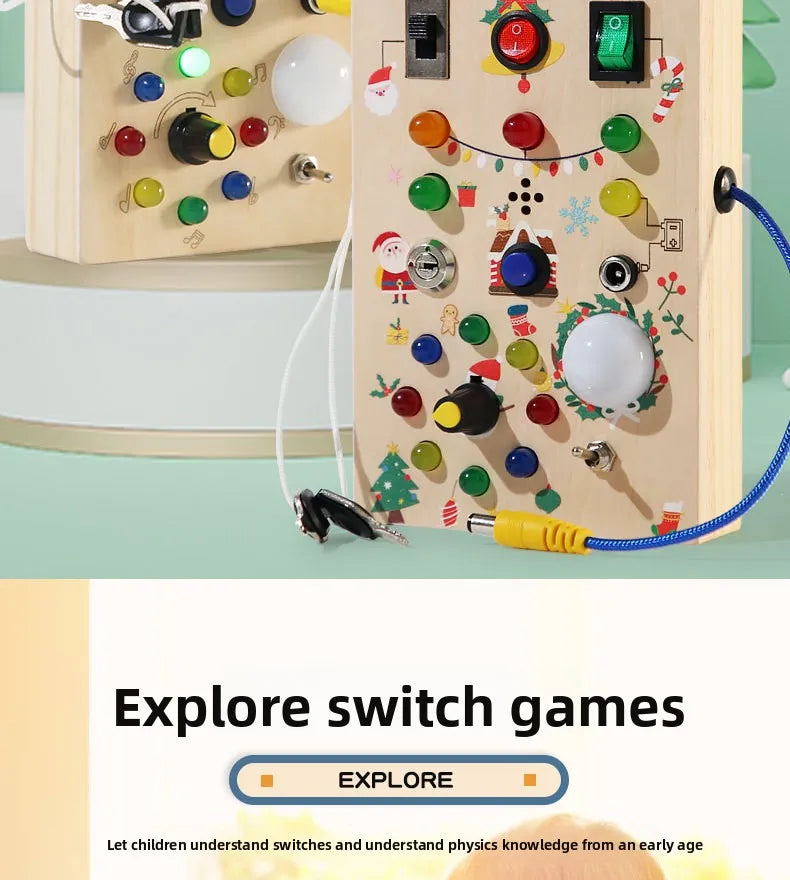 Toddlers Wooden Busy Board