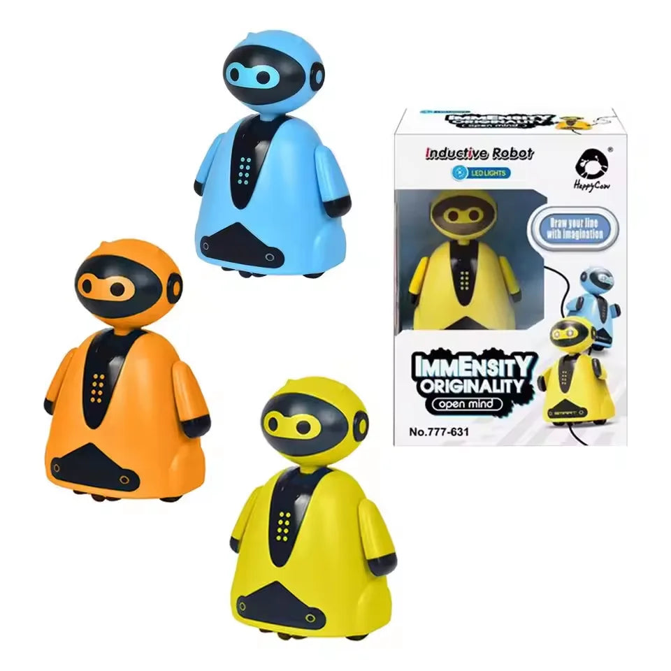 Draw Lines Follow Robot Toy Creative Inductive Electric Car Follow Any Line You Draw Robot Penguin Toy Educational Toy Kid Gifts